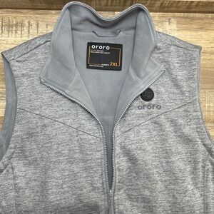 ORORO Heated Soft Fleece Vest Womens 2XL Grey Outer Layer No  Battery - Untested